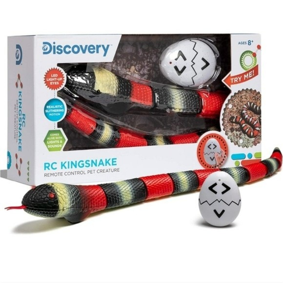 Discovery Kids Remote Controlled King Snake, Realistic Slithering RC Reptile NIB - Picture 1 of 6